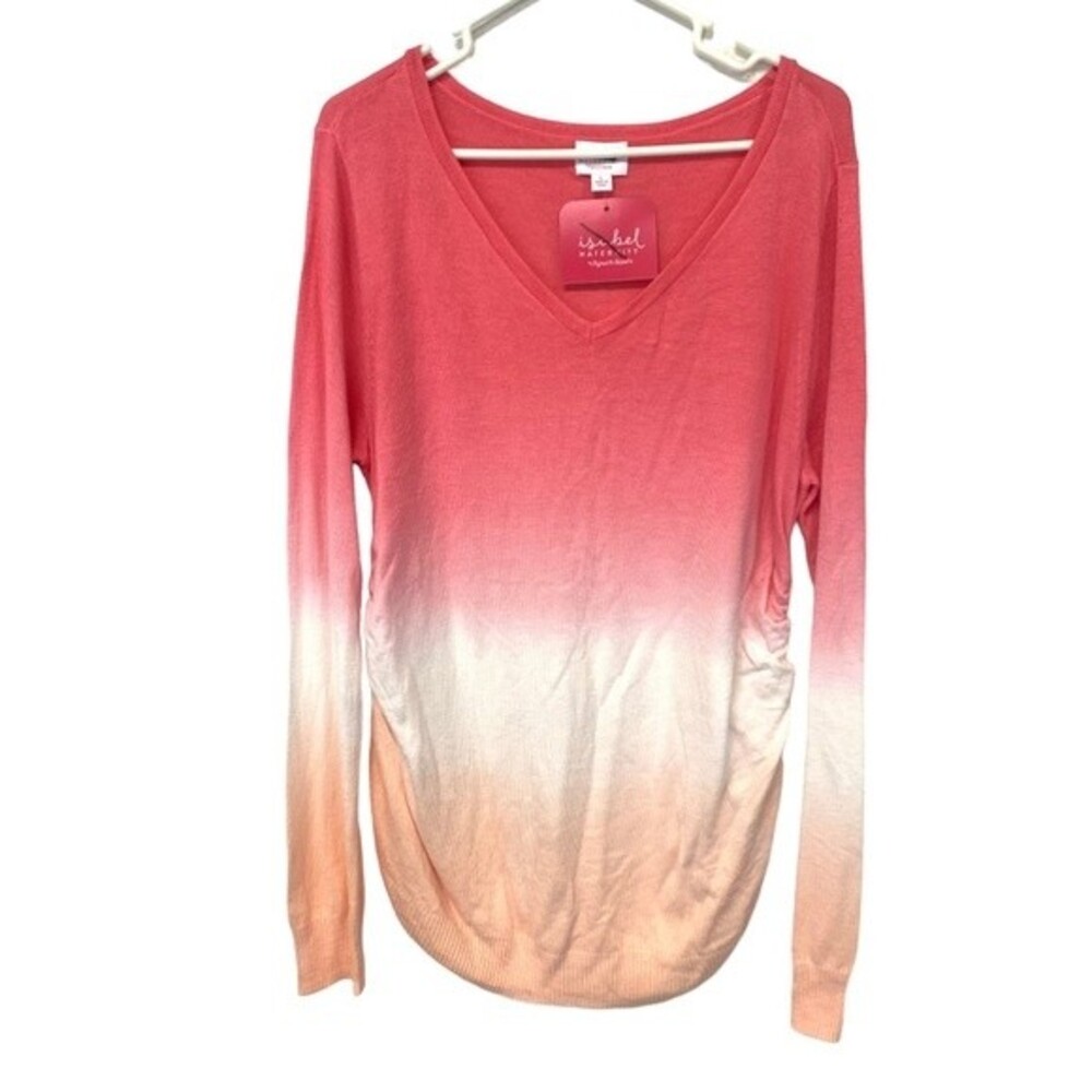 NWT Isabel Maternity | Tropical Colored Ombre V neck Sweater
